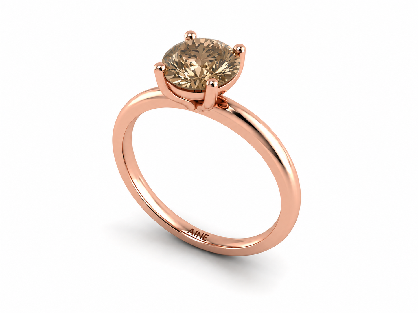 AЇNE Eclipse Topaz Ring in Rose Gold