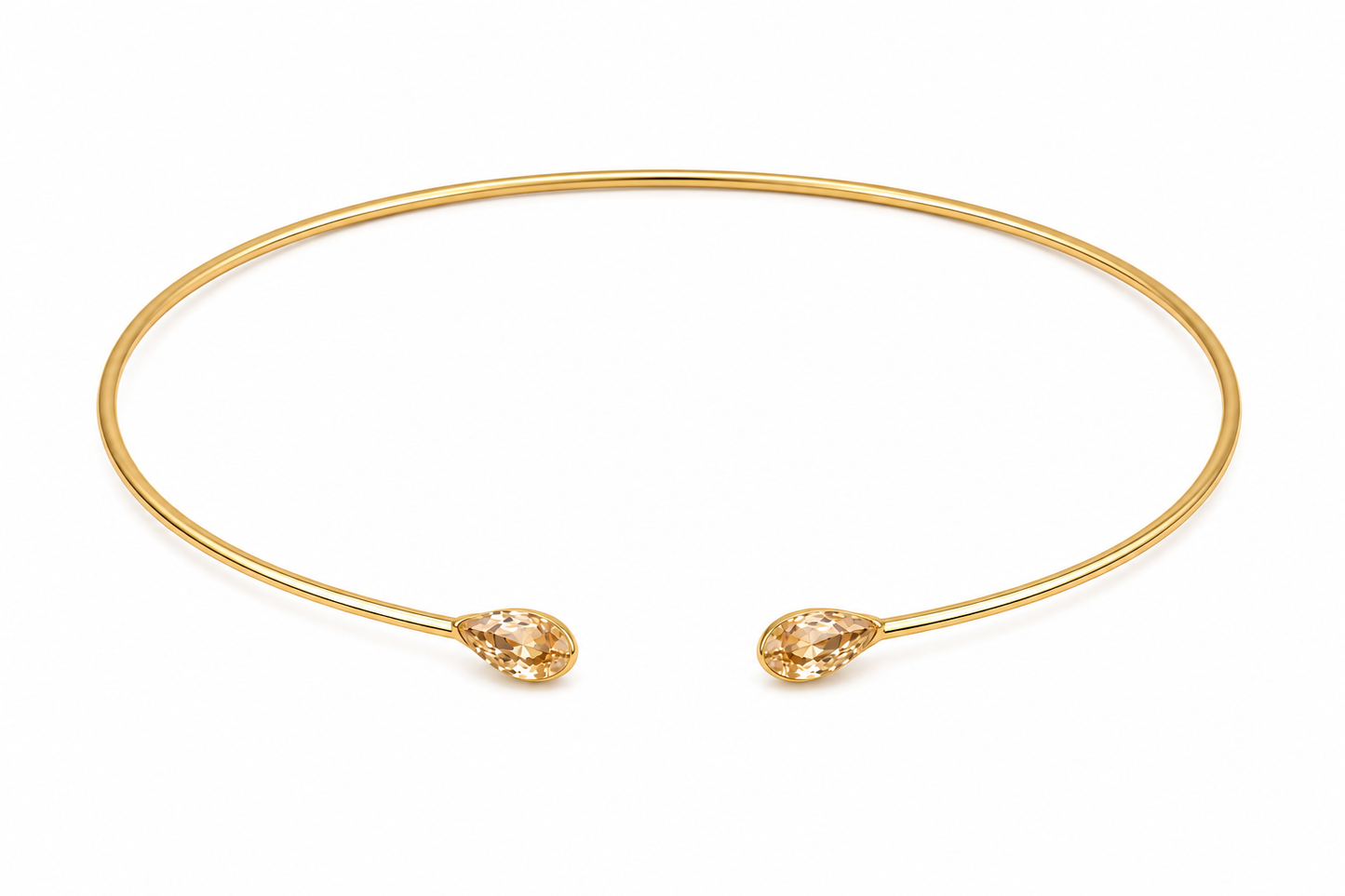 AЇNE Topaz Choker in Yellow Gold