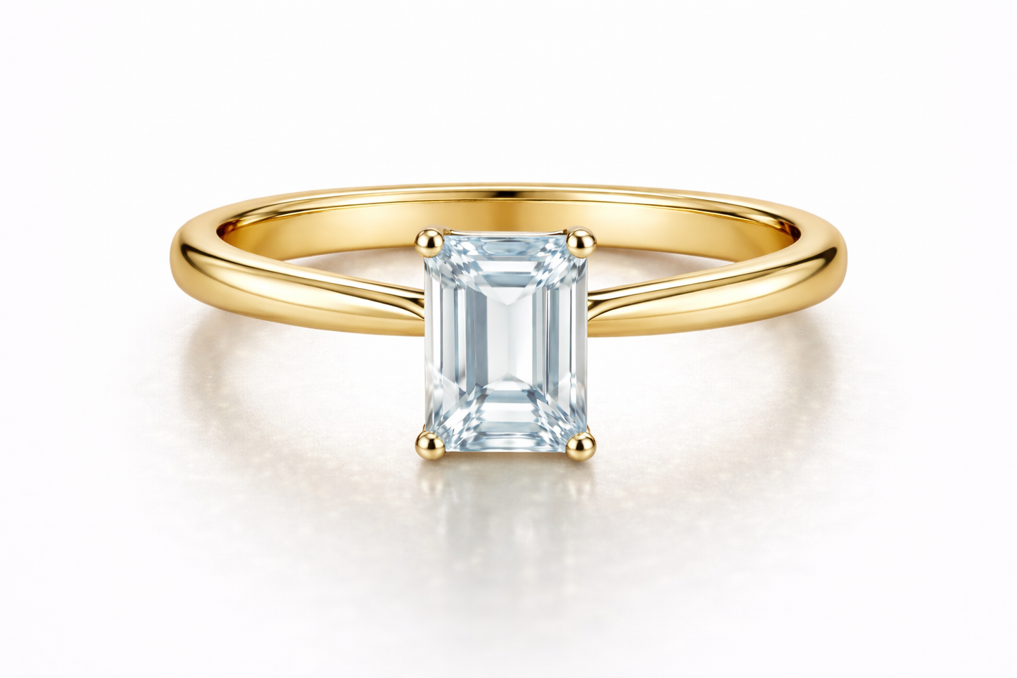 AЇNE Sheer Topaz Ring in Yellow Gold