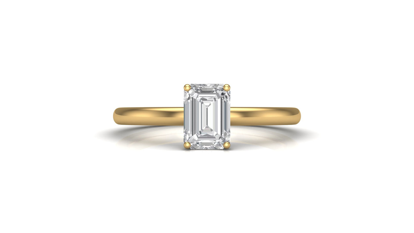 AЇNE Sheer Topaz Ring in Yellow Gold