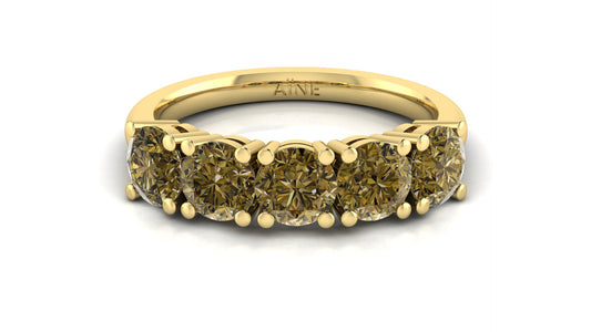 AÏNE Amber Wine Topaz Ring