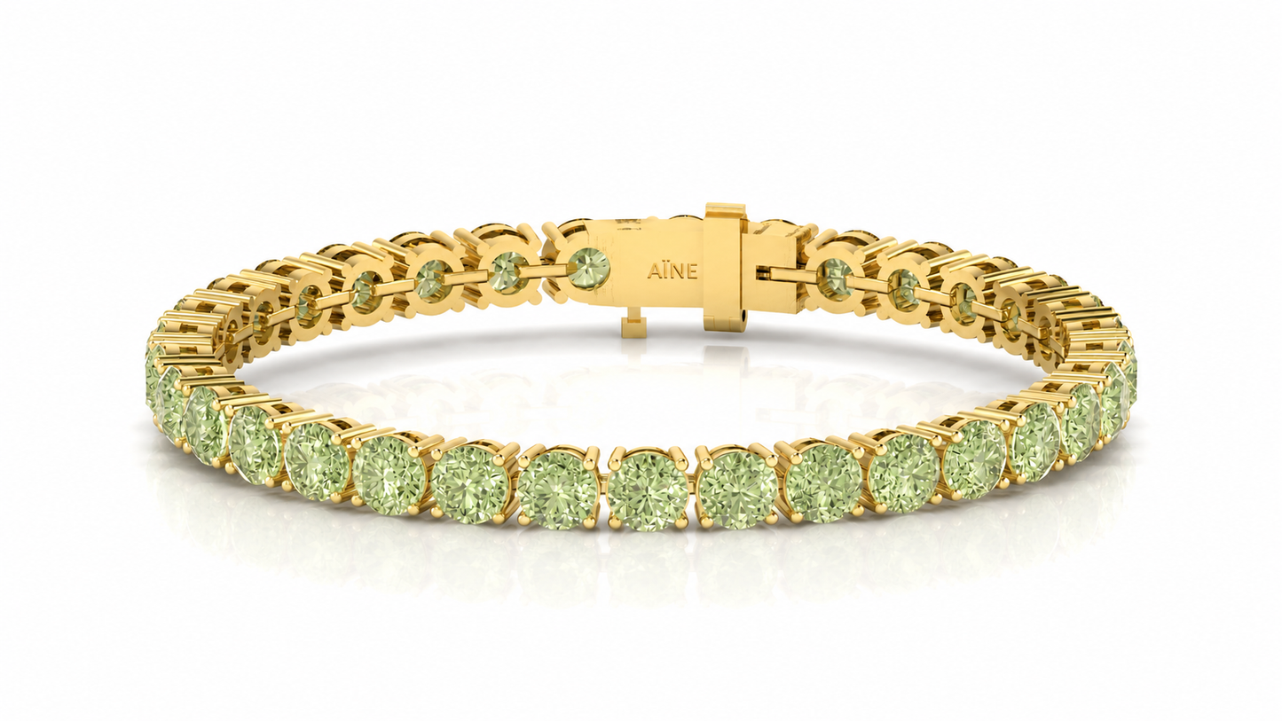 AЇNE Beryl Tennis Bracelet in Yellow Gold