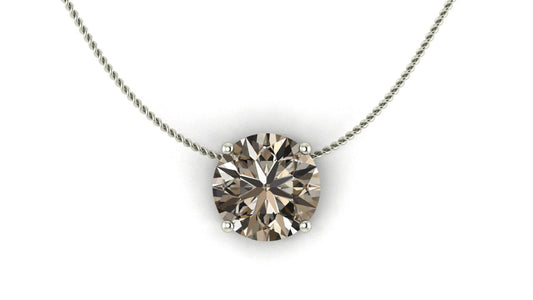 AЇNE Eclipse Topaz Pendant in White Gold