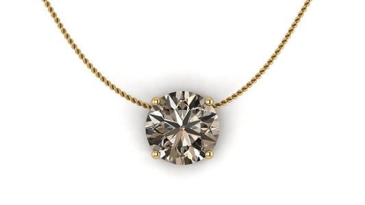 AЇNE Eclipse Topaz Pendant in Yellow Gold