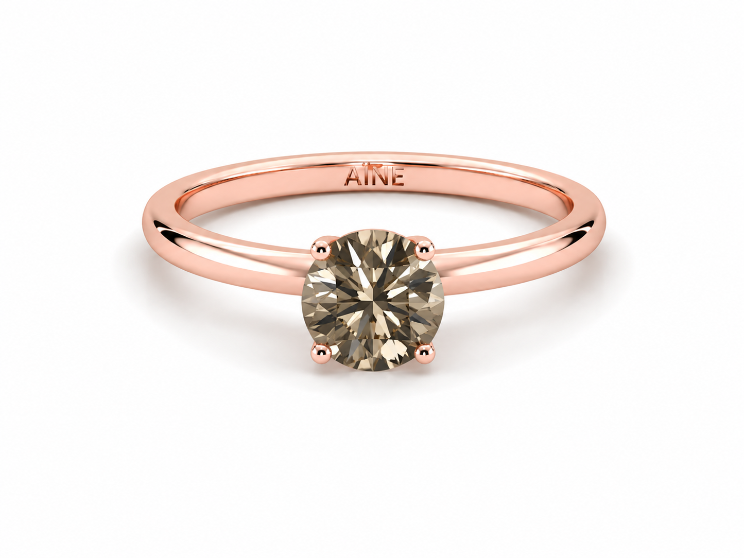 AЇNE Eclipse Topaz Ring in Rose Gold