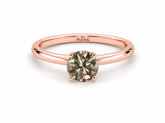 AЇNE Eclipse Topaz Ring in Rose Gold