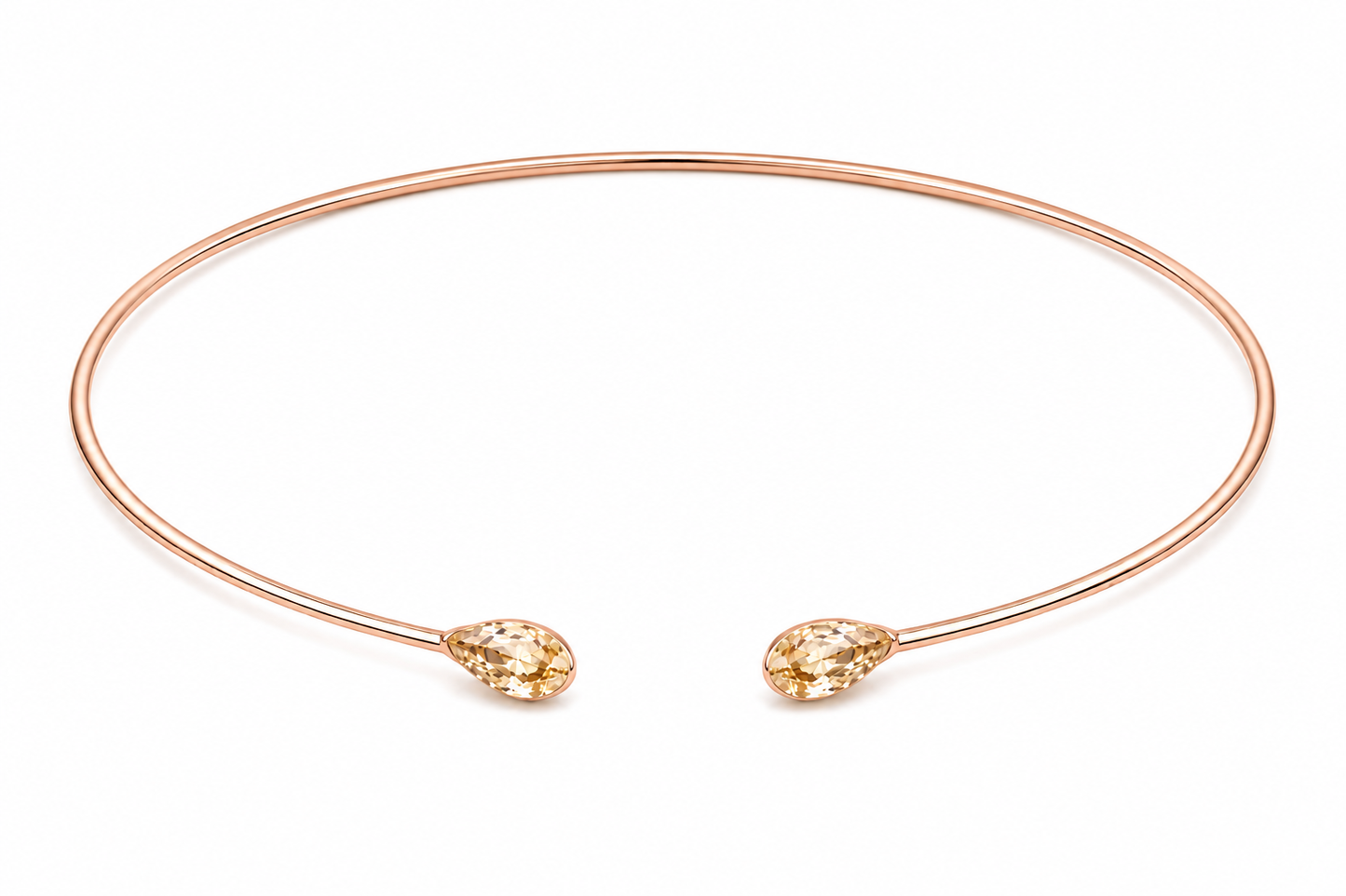 AЇNE Topaz Choker in Rose Gold