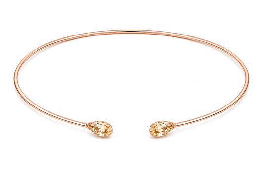 AЇNE Topaz Choker in Rose Gold