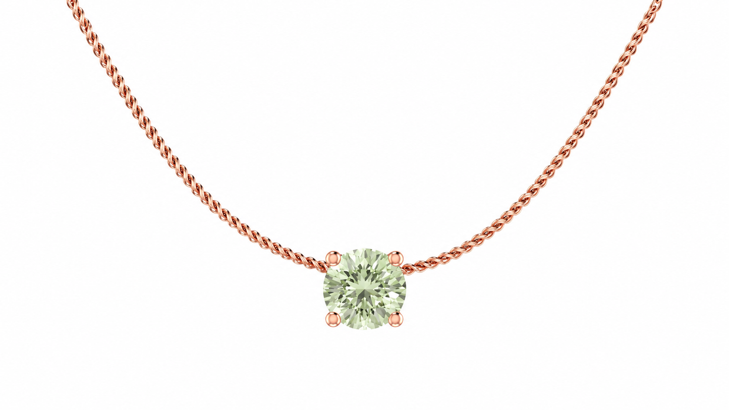 Кулон AÏNE Wine Topaz із жовтого золота
