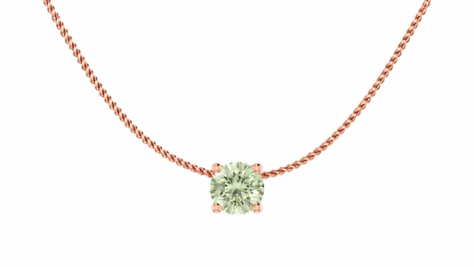 Кулон AÏNE Wine Topaz із жовтого золота