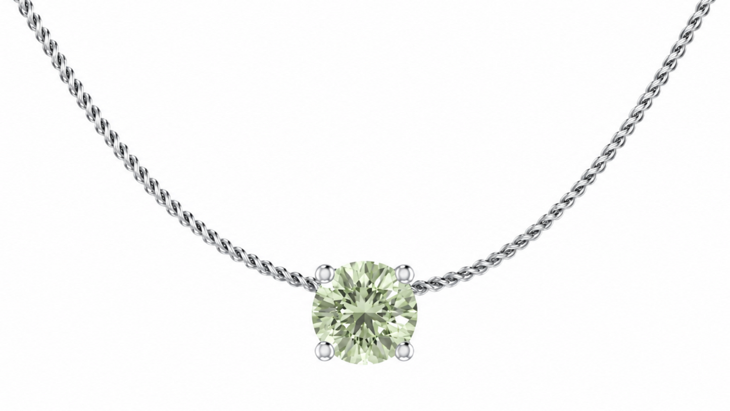 Кулон AÏNE Wine Topaz із жовтого золота