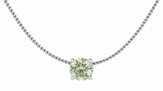Кулон AÏNE Wine Topaz із жовтого золота