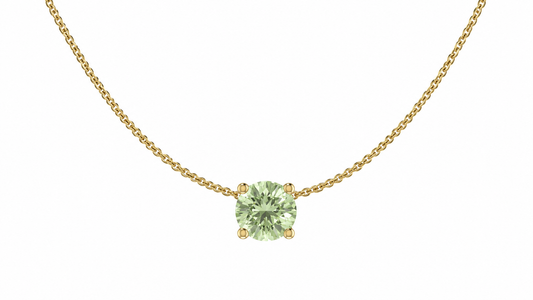 Кулон AÏNE Wine Topaz із жовтого золота