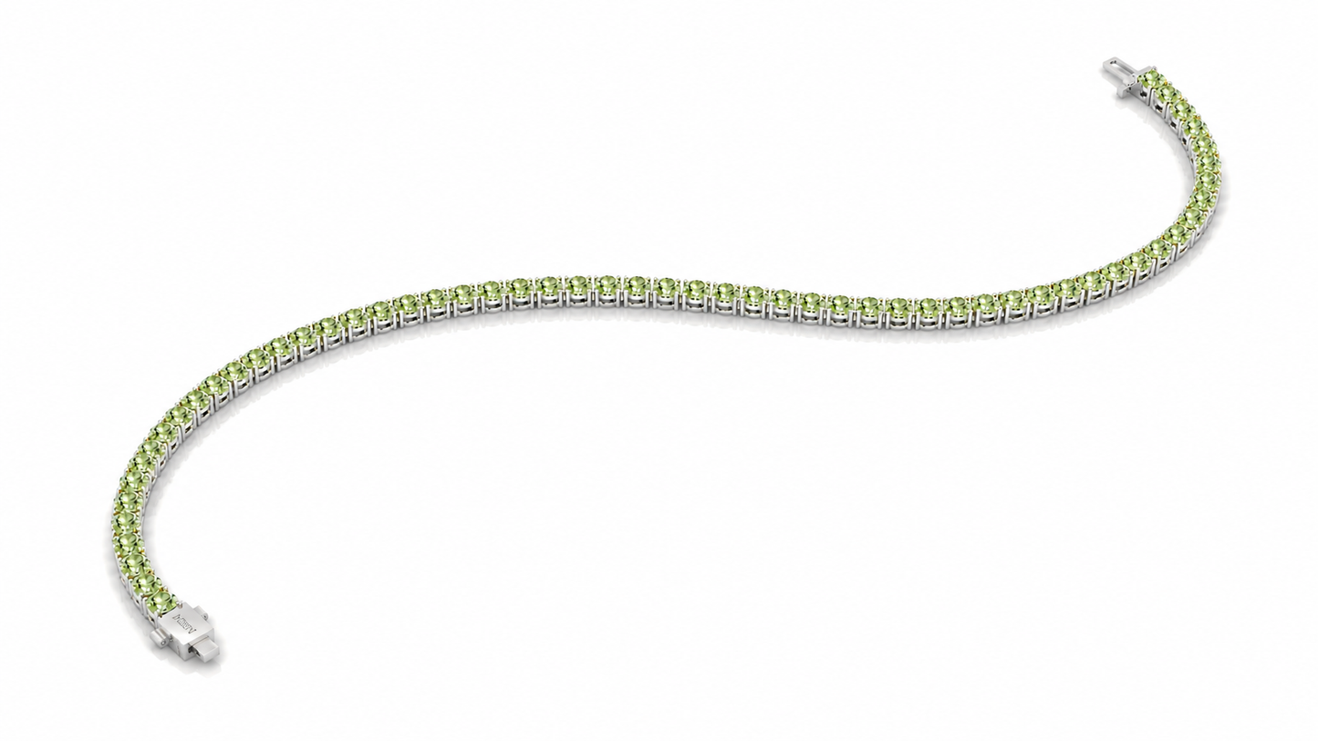 AЇNE Beryl Tennis Necklace in White Gold