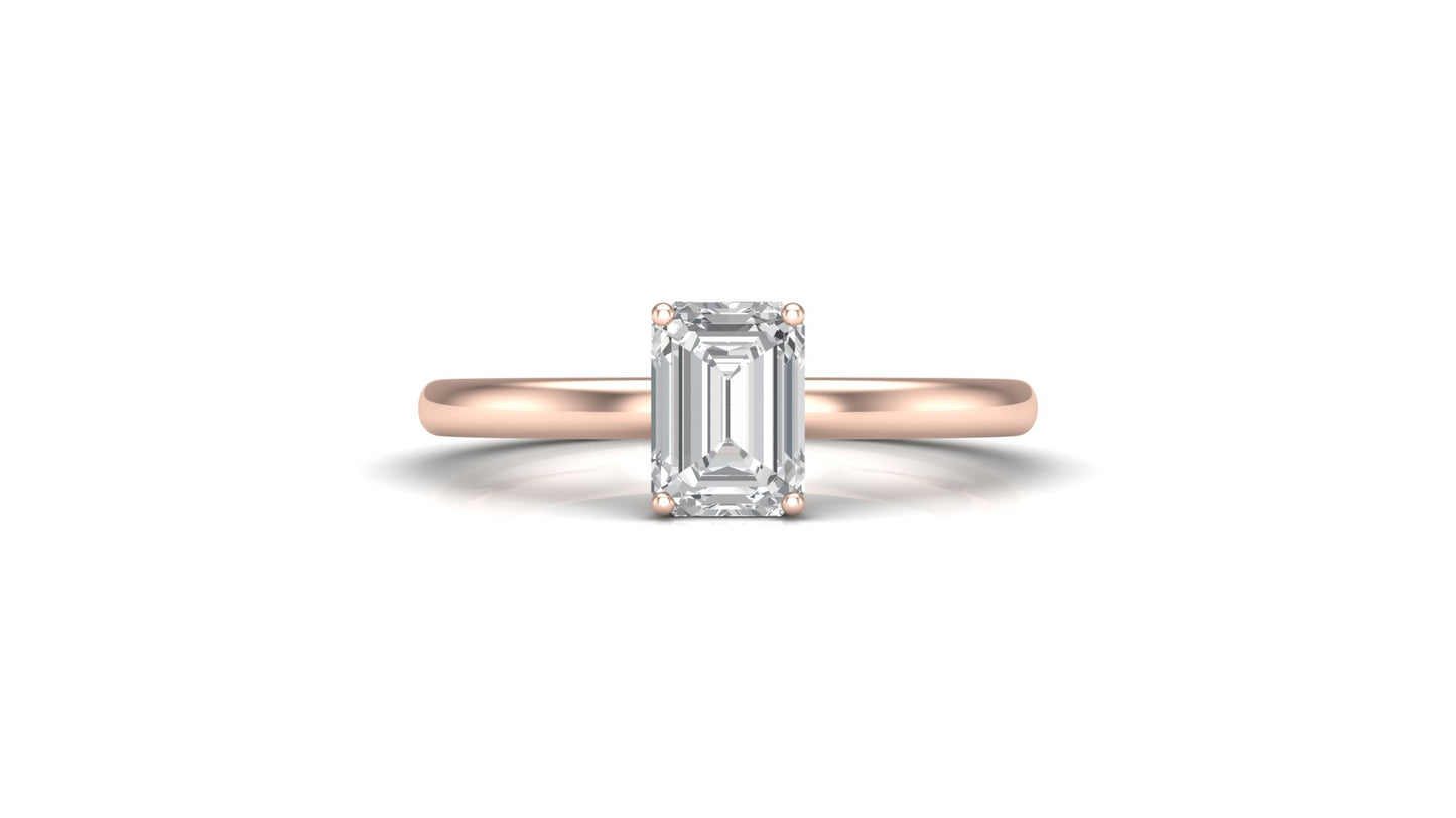 AЇNE Sheer Topaz Ring in Rose Gold