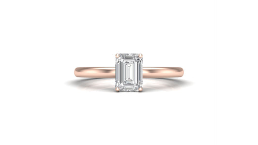 AЇNE Sheer Topaz Ring in Rose Gold