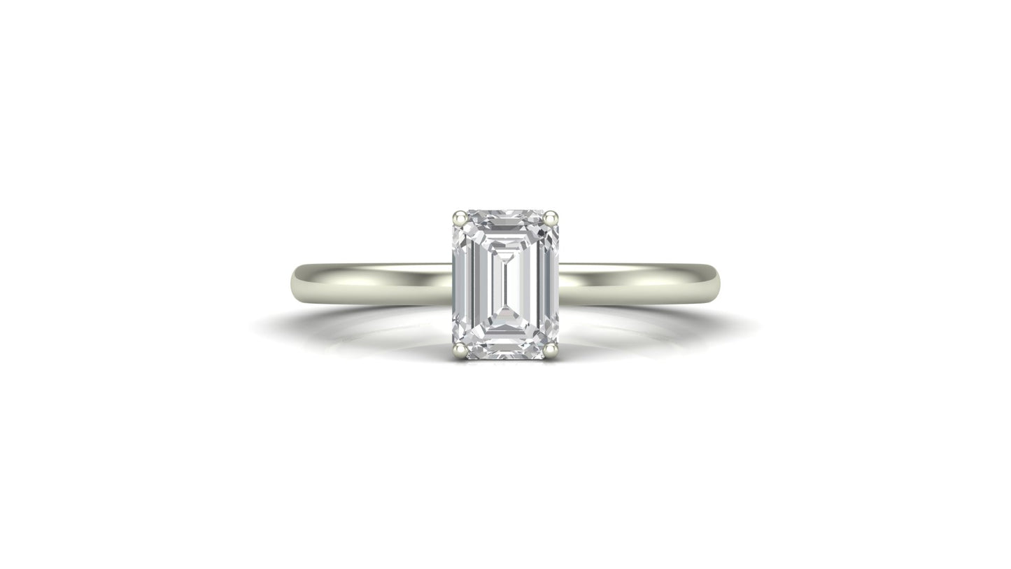 AЇNE Sheer Topaz Ring in White Gold