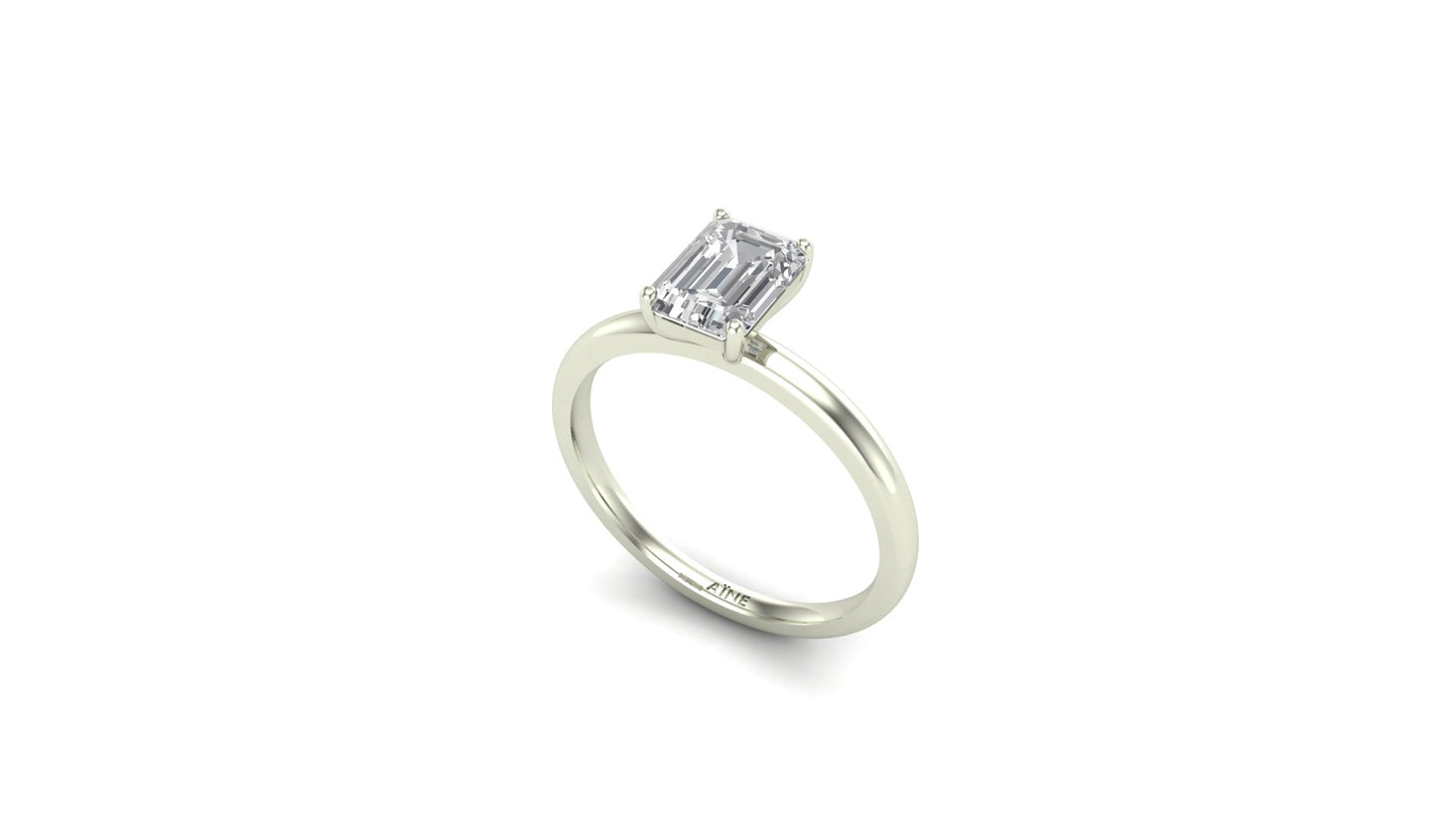 AЇNE Sheer Topaz Ring in White Gold