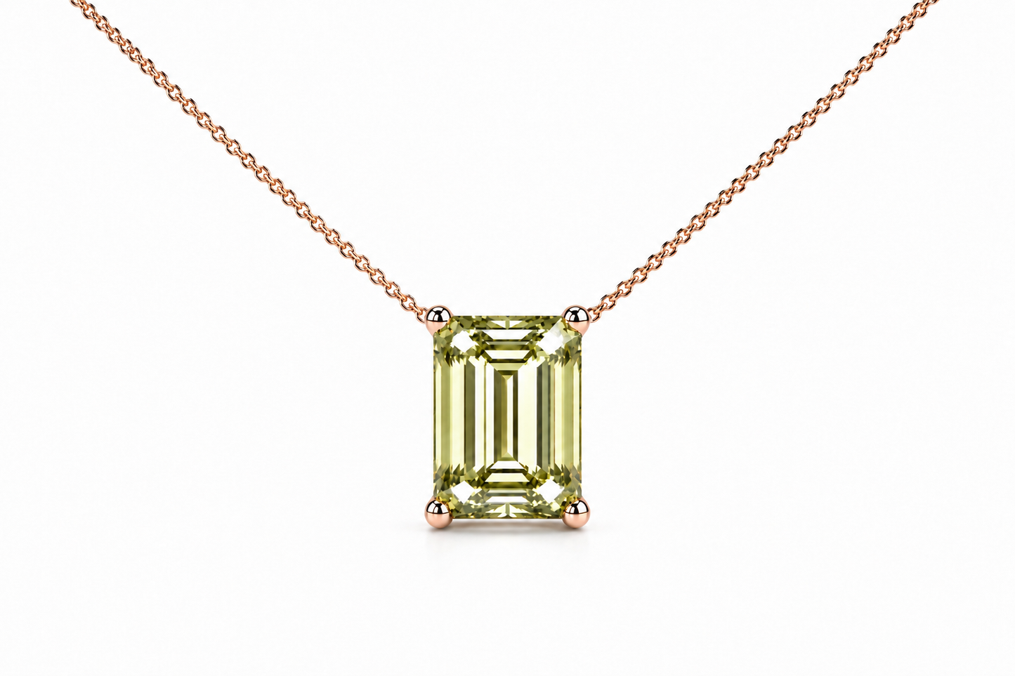 AЇNE Victoria Beryl Pendant in Rose Gold