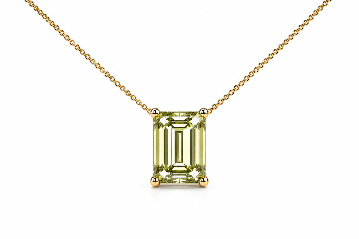 AЇNE Victoria Beryl Pendant in Yellow Gold