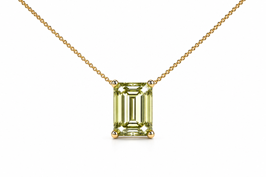 AЇNE Victoria Beryl Pendant in Yellow Gold