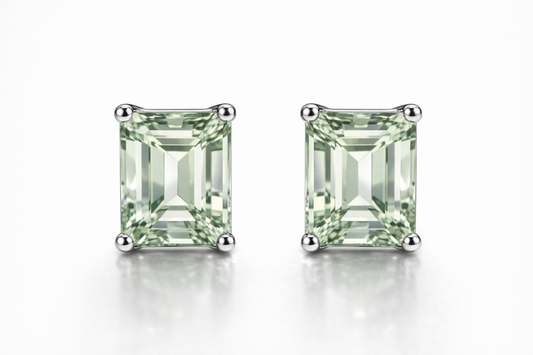 AÏNE Octagon Veil Beryl Studs