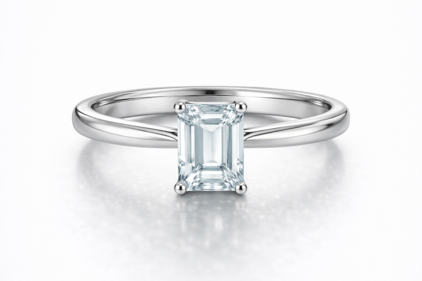 AЇNE Sheer Topaz Ring in White Gold