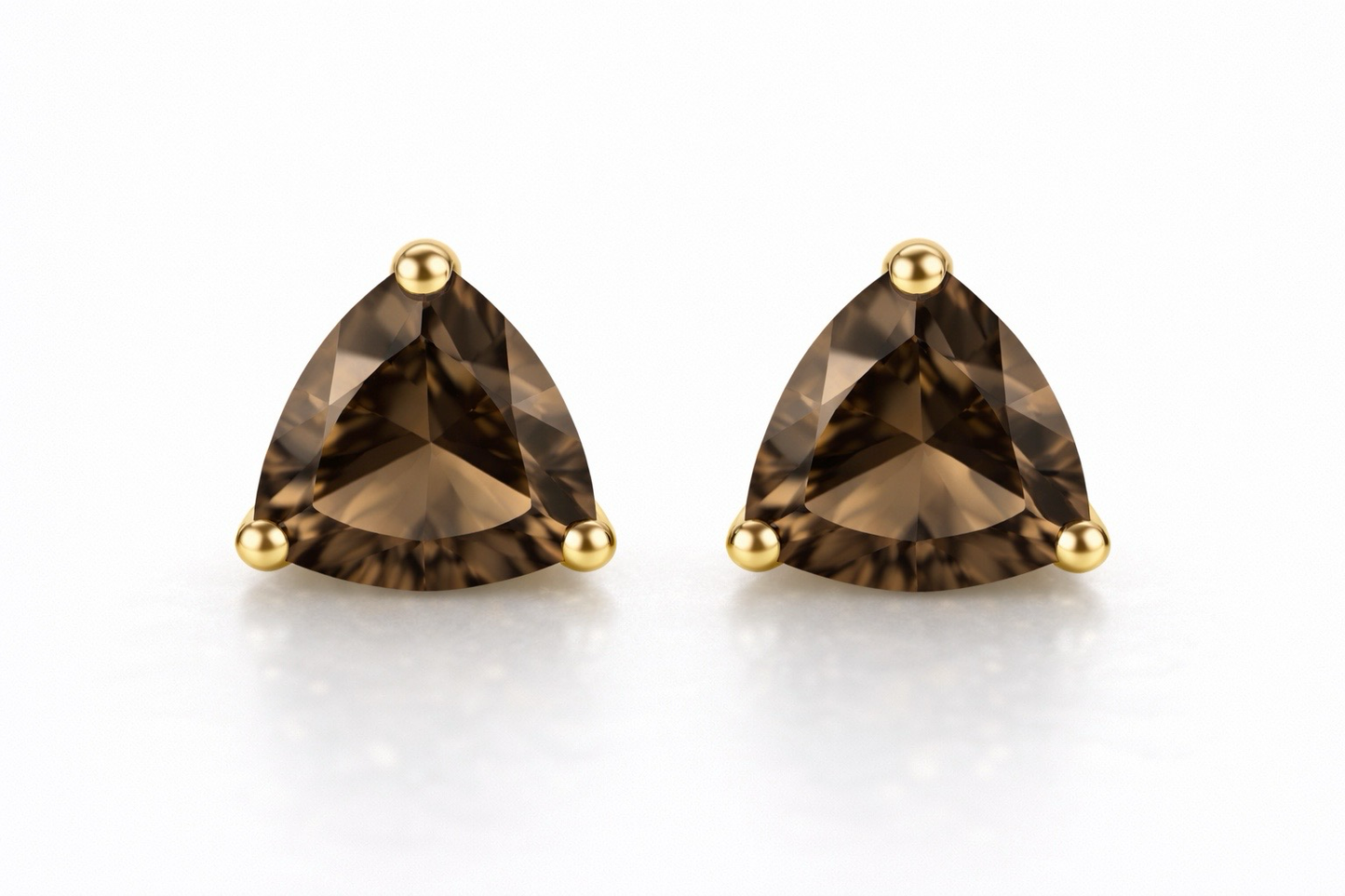 AÏNE Smoky Quartz Studs
