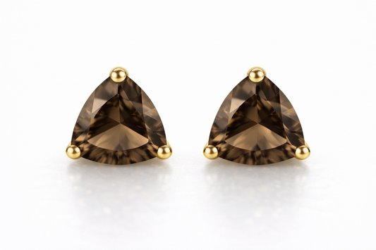 AÏNE Smoky Quartz Studs
