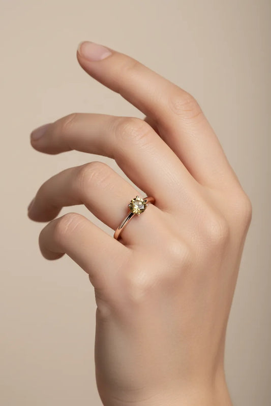 AÏNE Wine Topaz Ring Rose Gold