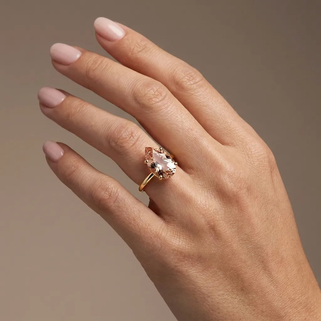 AЇNE Champagne Topaz Ring in Yellow Gold
